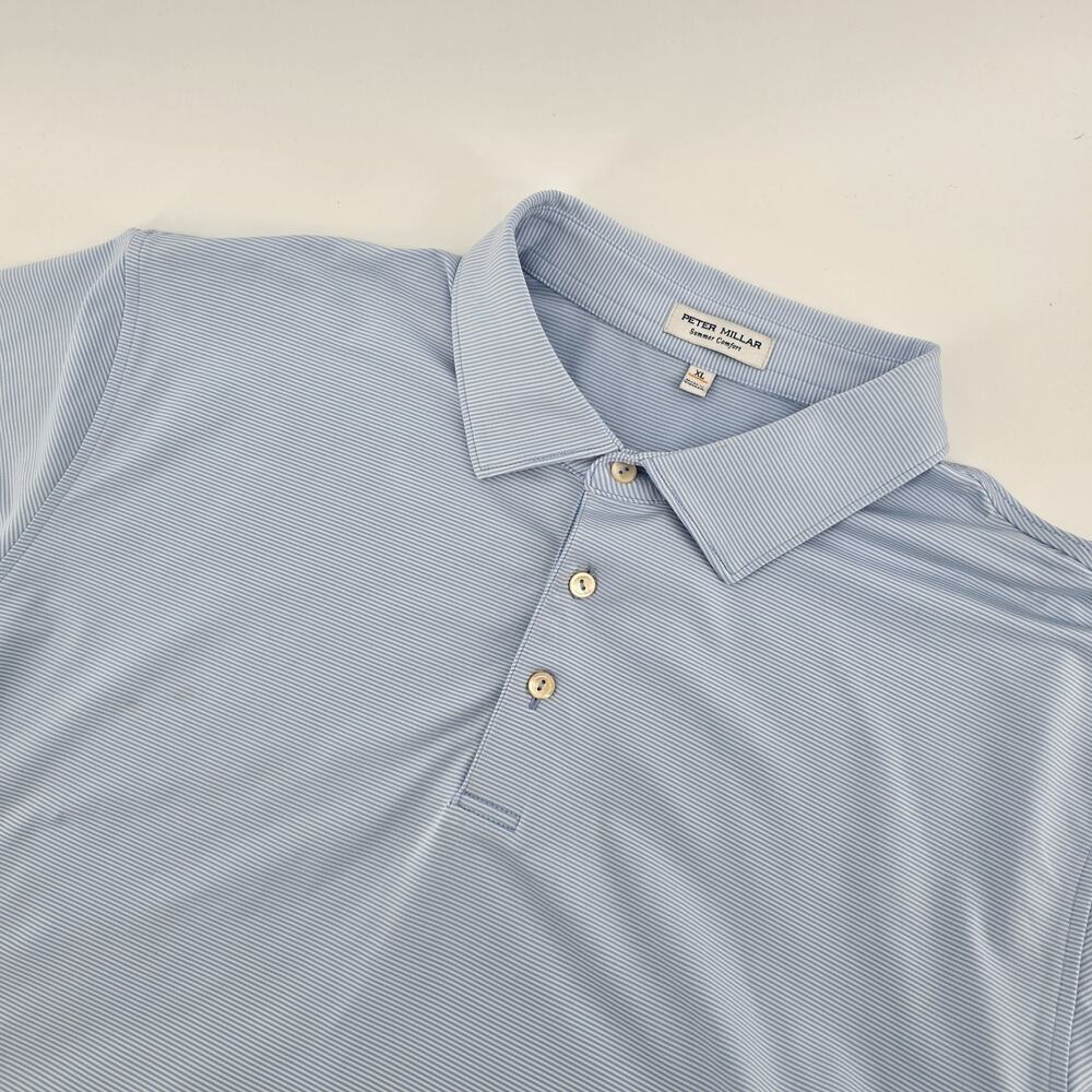 Peter Millar Mens Polo Shirt XL Sweet Water Brewing Summer Comfort